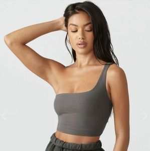 Joah Brown Single Stap Crop Tank